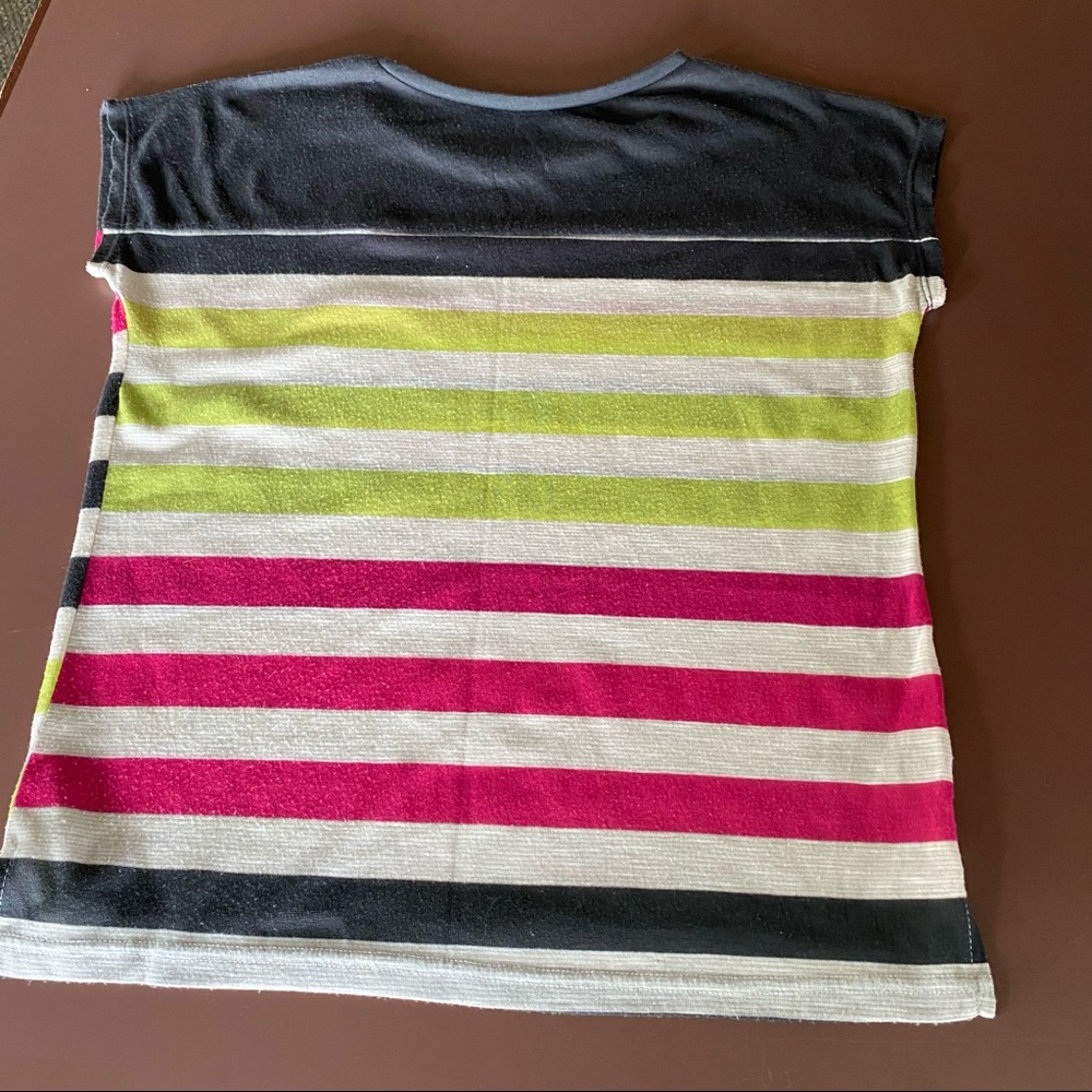 Striped thin sheer tee - Picture 12 of 15